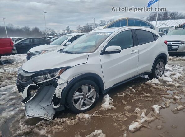 3CZRU6H54KM706509 2019 HONDA HR-V Белый Передняя левая четверть