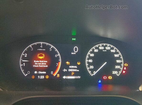 3CZRZ2H34PM107061 2023 HONDA HR-V Черный Вид щитка приборов