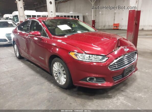 3FA6P0LU0GR233302 2016 FORD FUSION HYBRID Красный Передняя правая четверть