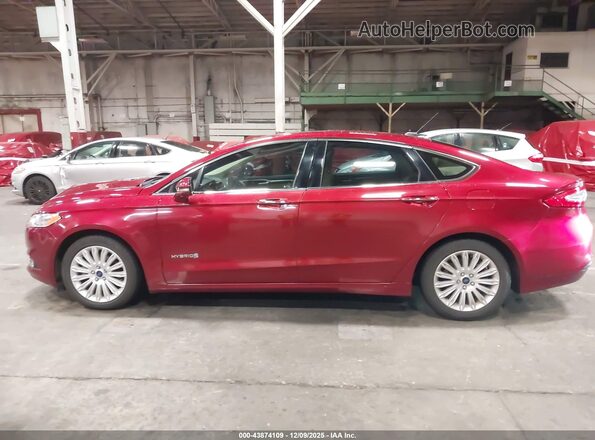3FA6P0LU0GR233302 2016 FORD FUSION HYBRID Красный Панорамный вид салона 360°