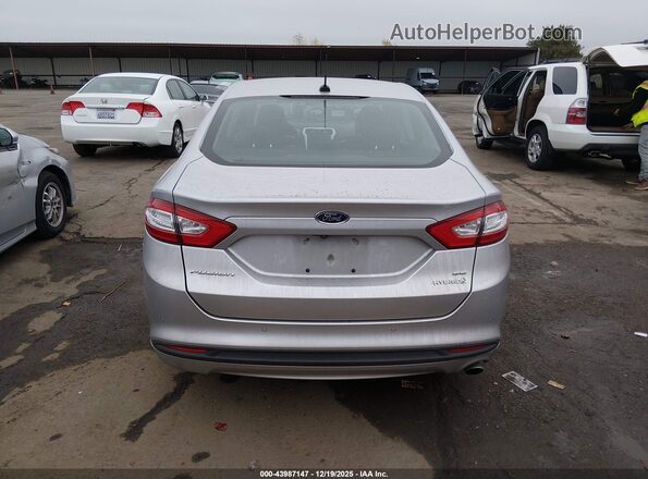 3FA6P0LU1GR291323 2016 FORD FUSION HYBRID Серебряный 