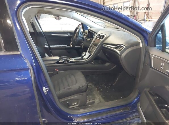 3FA6P0LU2GR155413 2016 FORD FUSION HYBRID Синий Вид салона спереди