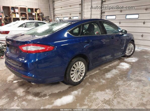 3FA6P0LU2GR155413 2016 FORD FUSION HYBRID Синий Задняя правая четверть