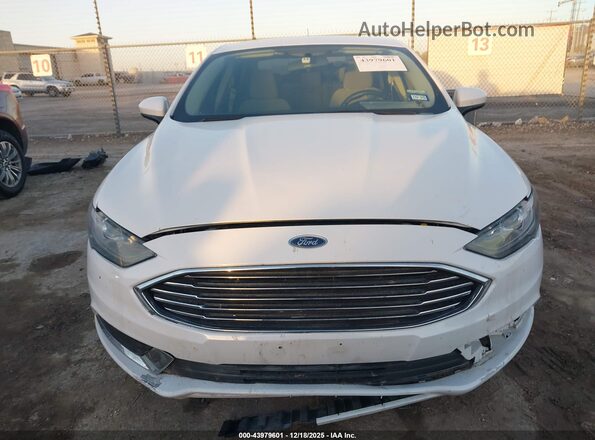 3FA6P0LU2JR209140 2018 FORD FUSION HYBRID White ხელსაწყოთა პანელის ხედი