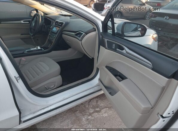 3FA6P0LU2JR209140 2018 FORD FUSION HYBRID White წინა სალონის ხედი