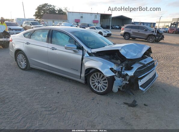 3FA6P0LU3GR190980 2016 FORD FUSION HYBRID Серебряный Передняя правая четверть