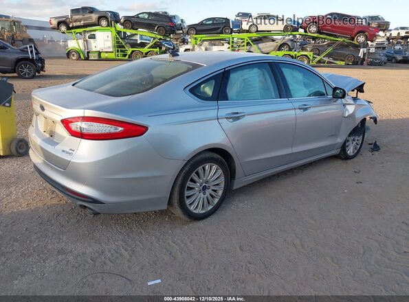 3FA6P0LU3GR190980 2016 FORD FUSION HYBRID Серебряный Задняя правая четверть