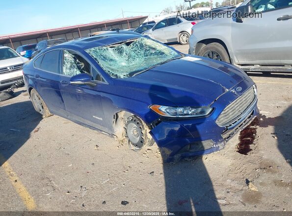 3FA6P0LU3GR332969 2016 FORD FUSION HYBRID Синий Передняя правая четверть
