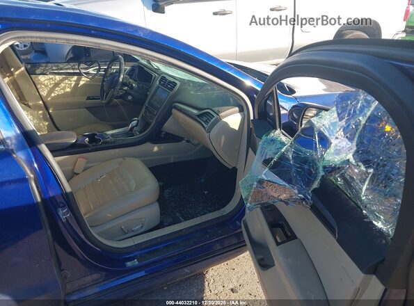 3FA6P0LU3GR332969 2016 FORD FUSION HYBRID Синий Вид салона спереди