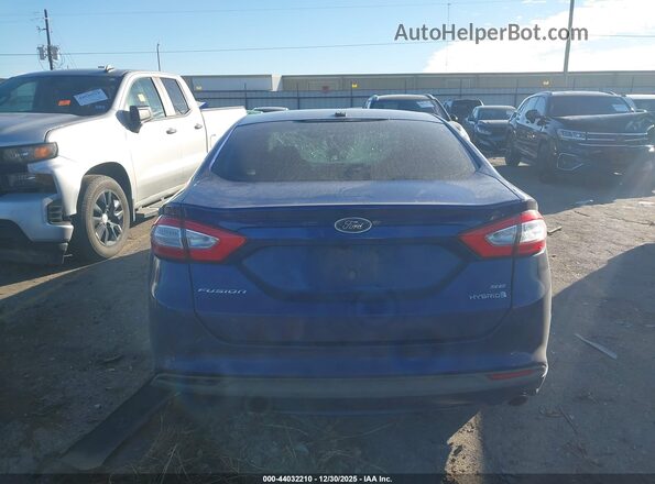 3FA6P0LU3GR332969 2016 FORD FUSION HYBRID Синий 