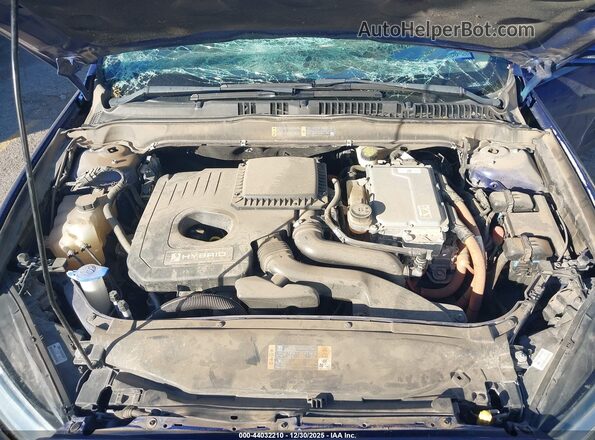 3FA6P0LU3GR332969 2016 FORD FUSION HYBRID Синий Вид сзади