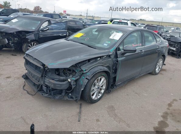 3FA6P0LU3KR187733 2019 FORD FUSION HYBRID Серый Передняя левая четверть