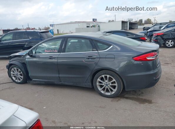 3FA6P0LU3KR187733 2019 FORD FUSION HYBRID Серый Вид задней части салона