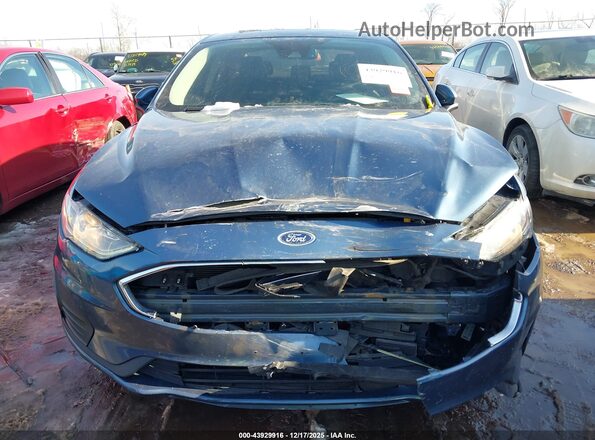 3FA6P0LU8KR106533 2019 FORD FUSION HYBRID Синий Вид спереди