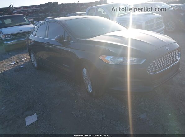 3FA6P0LU9GR389080 2016 FORD FUSION HYBRID Черный Передняя правая четверть