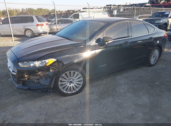 3FA6P0LU9GR389080 2016 FORD FUSION HYBRID Черный Передняя левая четверть