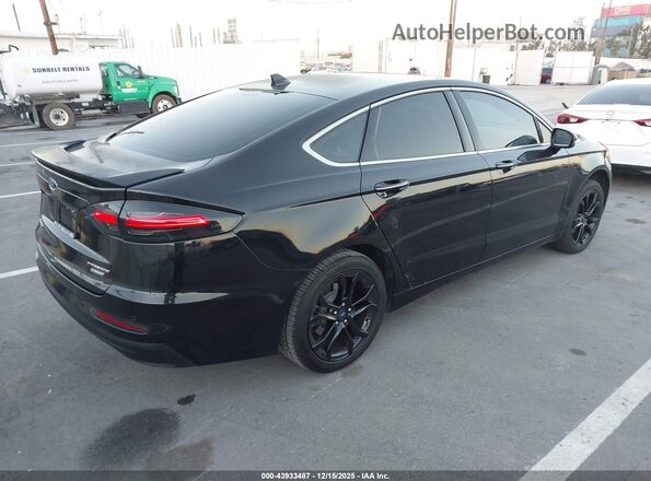 3FA6P0RU8LR157264 2020 FORD FUSION HYBRID Черный Задняя правая четверть