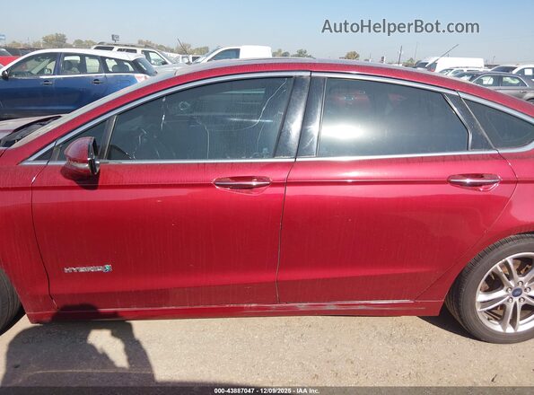 3FA6P0RUXGR132565 2016 FORD FUSION HYBRID Красный Панорамный вид салона 360°