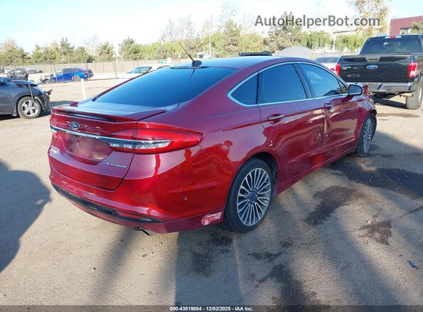 3FA6P0SU4JR110711 2018 FORD FUSION ENERGI Red Trasero derecho