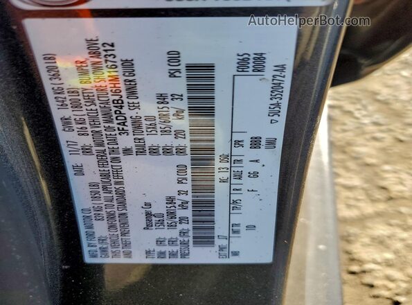 3FADP4BJ6HM167312 2017 FORD FIESTA Gray Vista del compartimento del motor