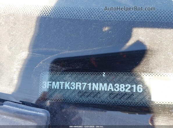 3FMTK3R71NMA38216 2022 FORD MUSTANG MACH-E PREMI Black Вид підкапотного простору