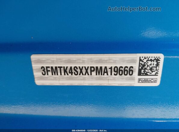 3FMTK4SXXPMA19666 2023 FORD MUSTANG MACH-E Синий 
