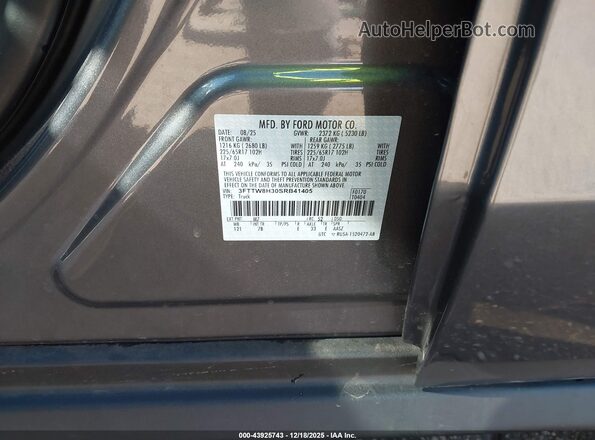 3FTTW8H30SRB41405 2025 FORD MAVERICK Серый Вид подкапотного пространства