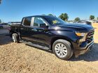 2024 Chevrolet Silverado C1500 Custom Черный vin: 3GCPABEK9RG186731