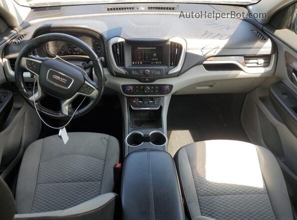 3GKALMEV1JL322713 2018 GMC TERRAIN Белый Вид панели приборов