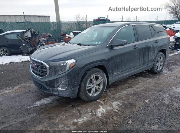 3GKALMEV1KL349833 2019 GMC TERRAIN Серый Передняя левая четверть