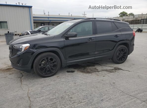 3GKALMEV3ML335645 2021 GMC TERRAIN Черный Передняя левая четверть