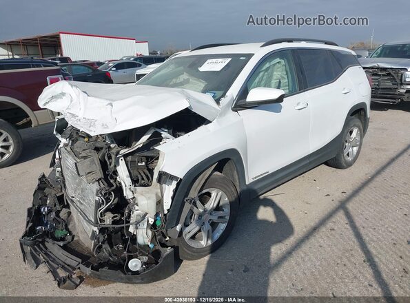 3GKALMEV3ML396364 2021 GMC TERRAIN Белый Передняя левая четверть