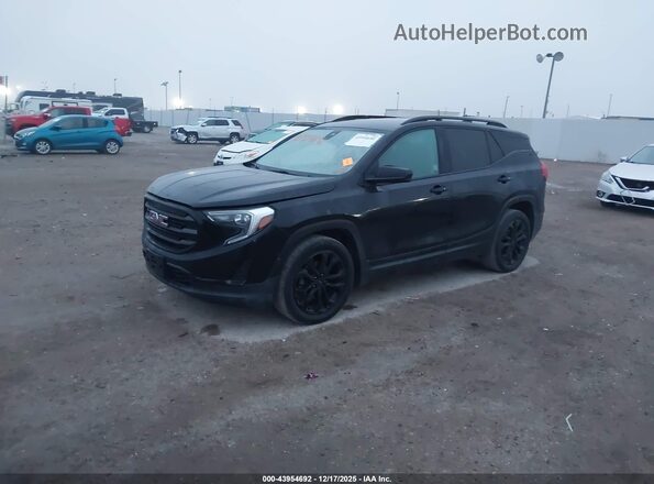 3GKALMEVXML349462 2021 GMC TERRAIN Black Передня ліва чверть
