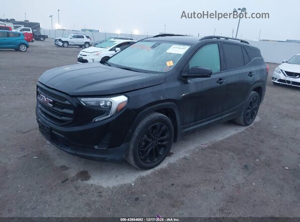 3GKALMEVXML349462 2021 GMC TERRAIN Black Панорамний вид салону 360°