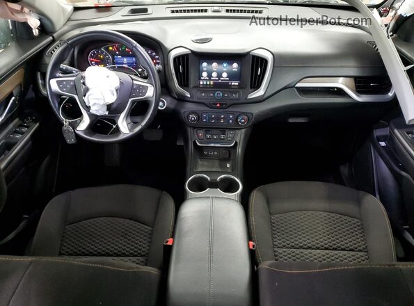 3GKALMEVXML358937 2021 GMC TERRAIN Белый Вид панели приборов
