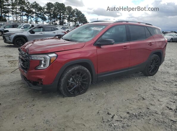 3GKALPEGXPL259526 2023 GMC TERRAIN Red Առջևի ձախ երեք քառորդ տեսարան