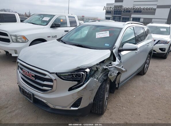3GKALPEV5JL225614 2018 GMC TERRAIN Серый Передняя левая четверть