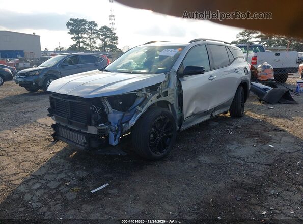 3GKALPEV7ML356855 2021 GMC TERRAIN Silver Vista tres cuartos delantera izquierda