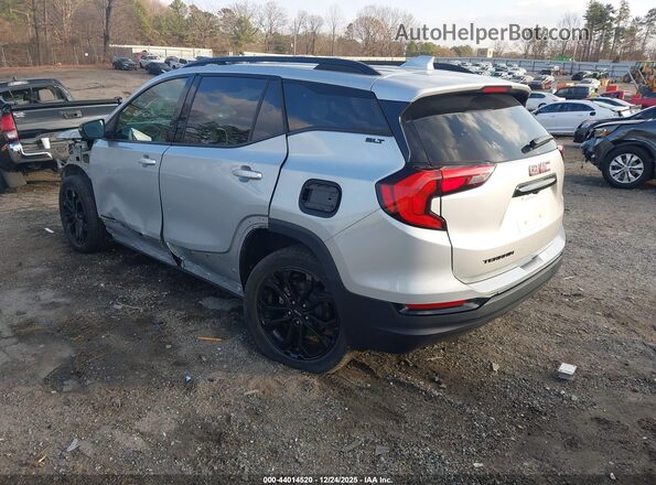 3GKALPEV7ML356855 2021 GMC TERRAIN Silver Trasero izquierdo