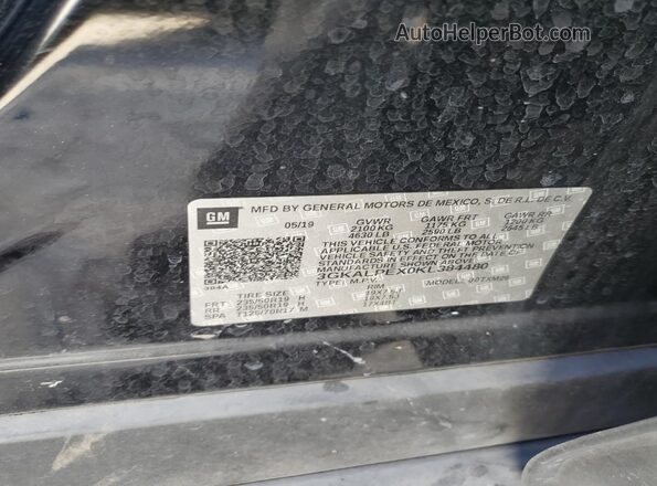 3GKALPEX0KL384480 2019 GMC TERRAIN Черный Вид наклейки с VIN-кодом