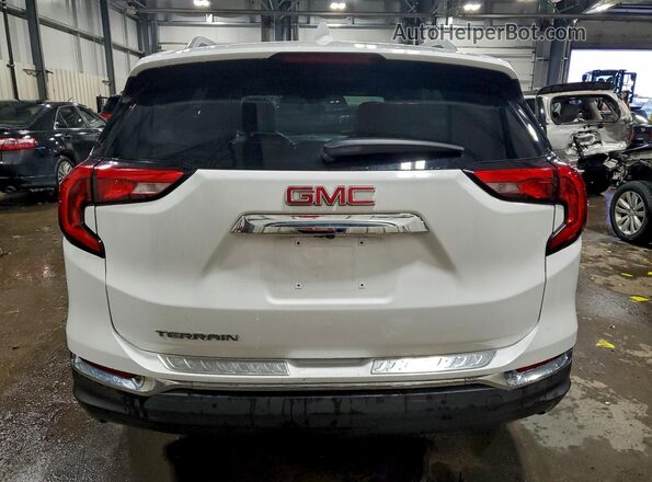 3GKALREU6JL165989 2018 GMC TERRAIN Белый Вид сзади