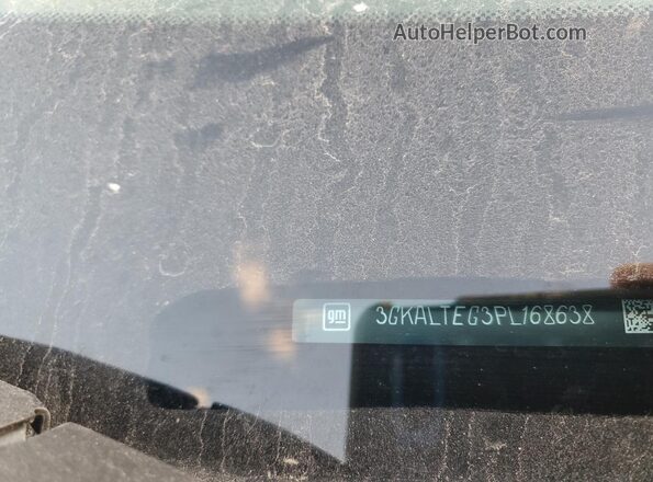 3GKALTEG3PL168638 2023 GMC TERRAIN Black Vista de la etiqueta del VIN
