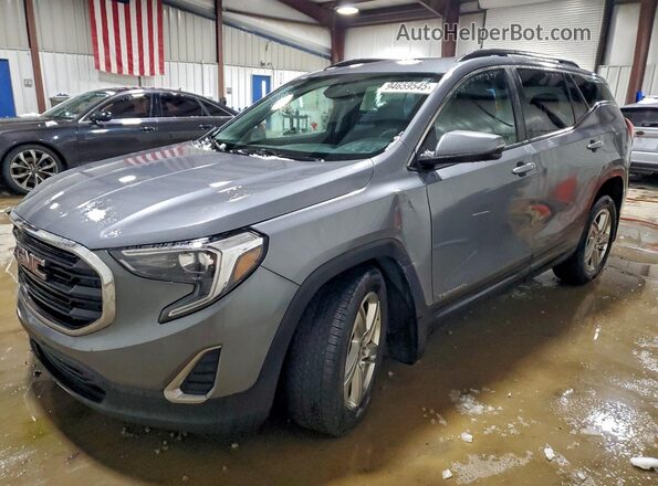 3GKALTEV2ML345724 2021 GMC TERRAIN Gray Առջևի ձախ երեք քառորդ տեսարան
