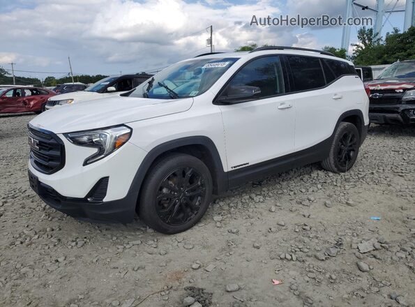 3GKALTEV4ML366302 2021 GMC TERRAIN Белый Передняя левая четверть