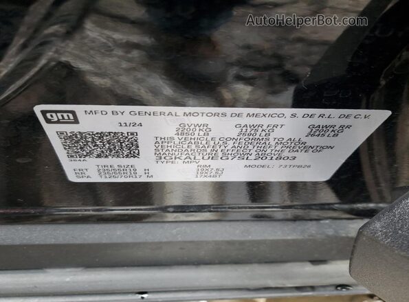 3GKALUEG7SL201803 2025 GMC TERRAIN Черный Вид наклейки с VIN-кодом