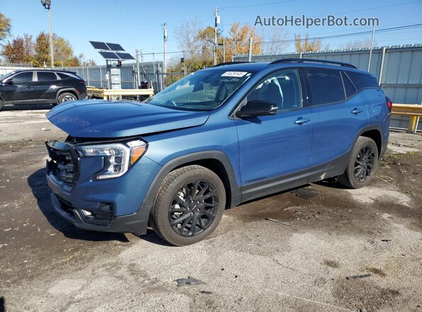 3GKALVEG2RL133667 2024 GMC TERRAIN Синий Передняя левая четверть