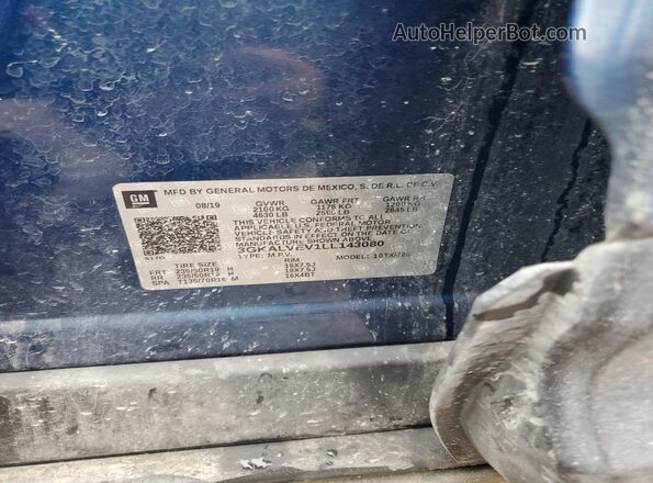 3GKALVEV1LL143080 2020 GMC TERRAIN Синий Панорамный вид салона 360°