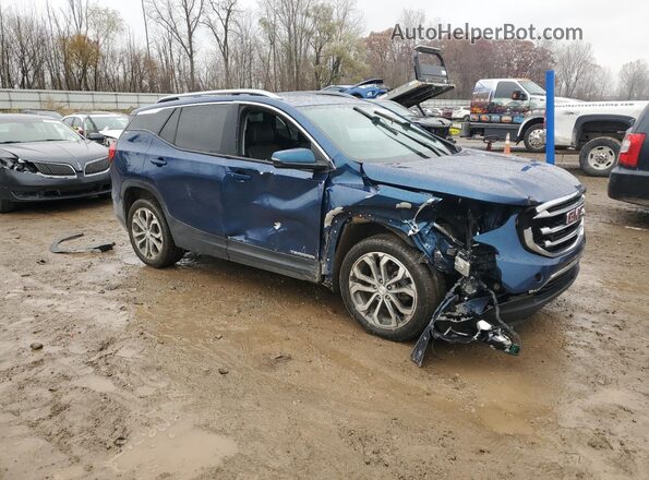 3GKALVEV1LL143080 2020 GMC TERRAIN Синий Передняя правая четверть