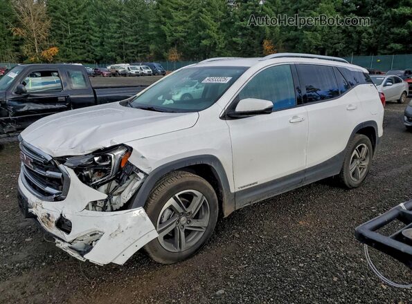 3GKALVEV4LL301380 2020 GMC TERRAIN Белый Передняя левая четверть