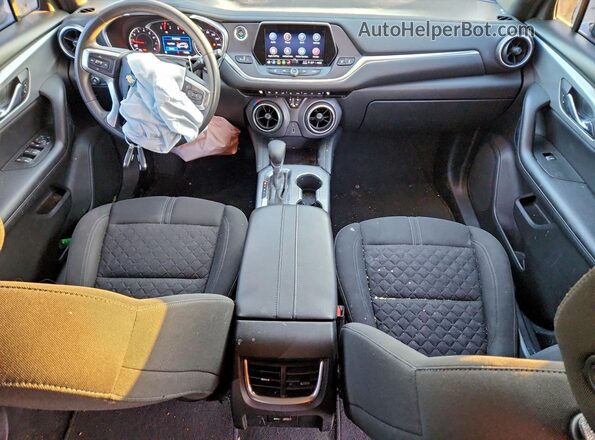 3GNKBBRA7MS519188 2021 CHEVROLET BLAZER Серый Вид панели приборов